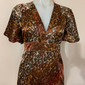 New York & Company brown blouse